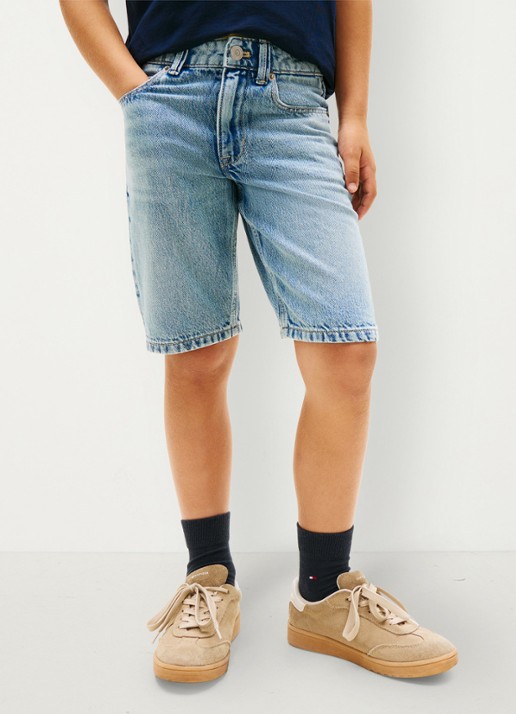 Tommy Hilfiger Korte broek van denim - detail 3 denim