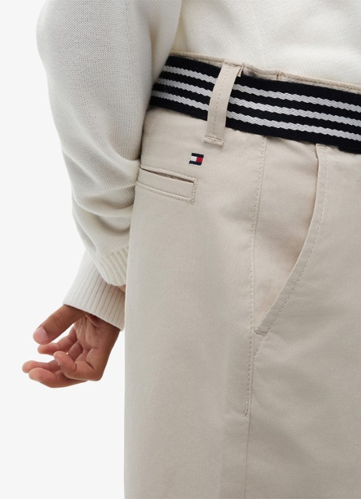 Tommy Hilfiger Korte chino in katoenblend - detail 5 beige
