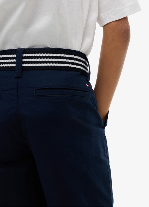 Tommy Hilfiger Korte chino in katoenblend - detail 3 dark night navy-c1g