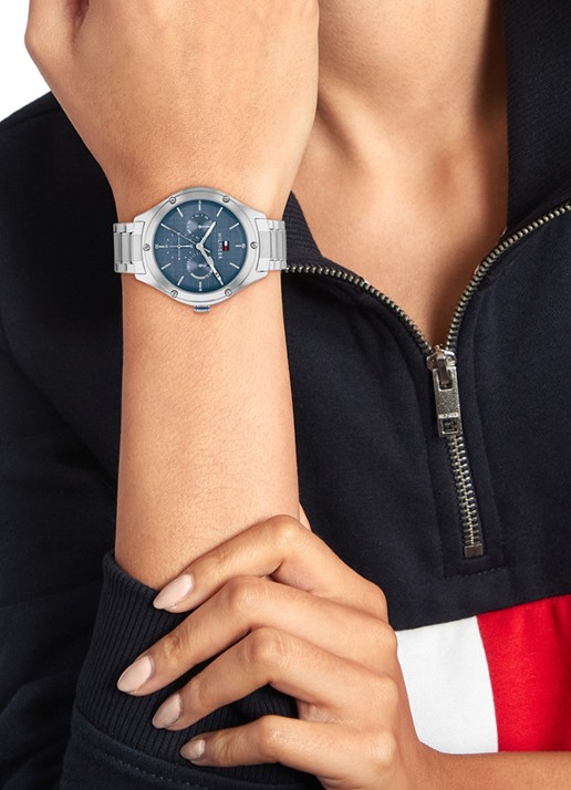 Tommy Hilfiger Lexi horloge TH1782657  - voorkant 2 zilver