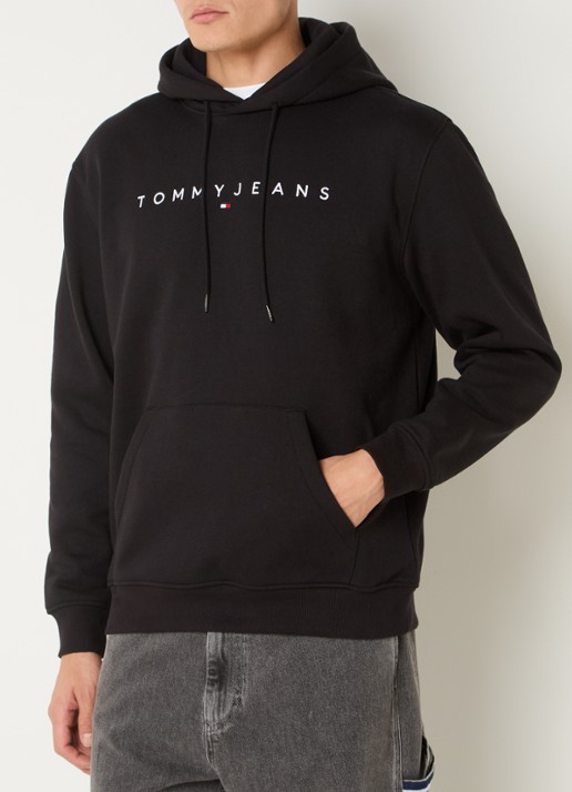 Tommy Hilfiger Linear Logo Embroidery Kangaroo Pocket Hoody