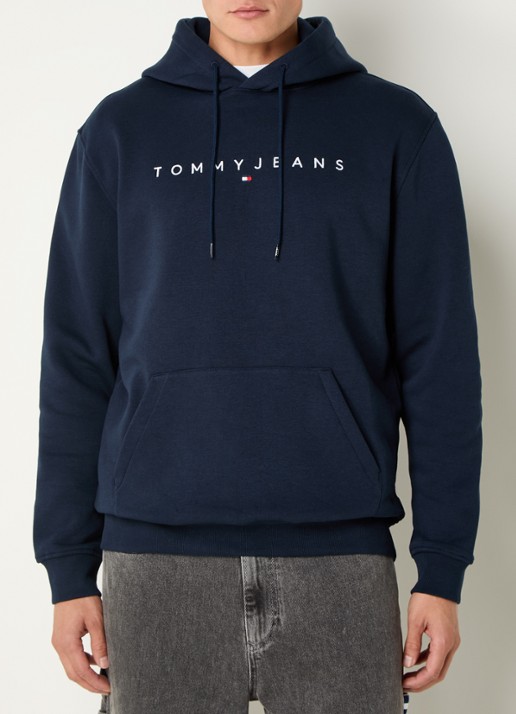 Tommy Hilfiger Linear Logo Embroidery Kangaroo Pocket Hoody