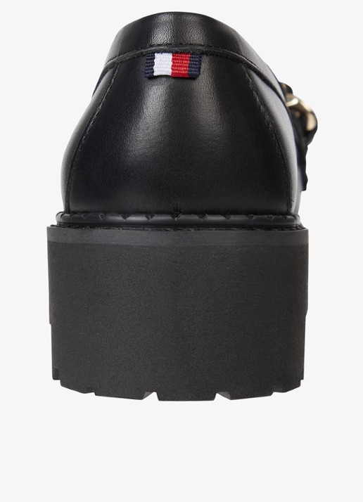 Tommy Hilfiger Loafer met logo - achterkant 2 zwart