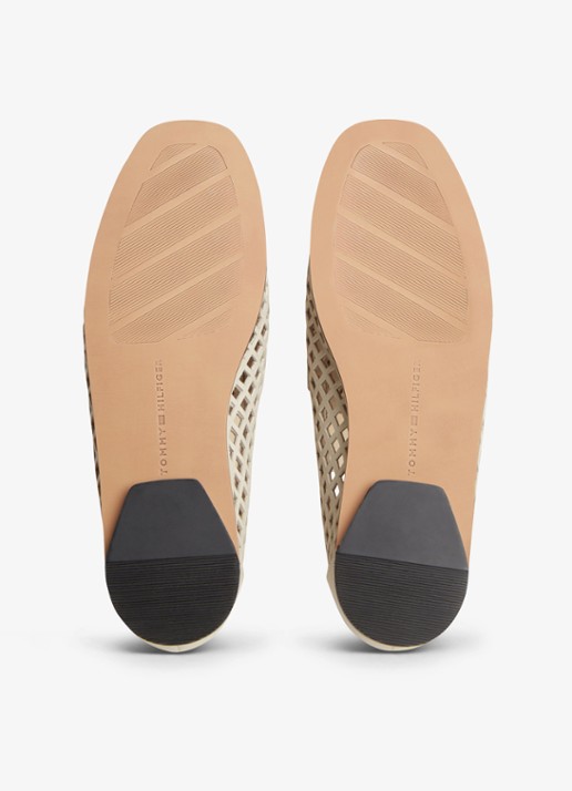 Tommy Hilfiger Loafer met opengewerkt dessin - detail 6 beige