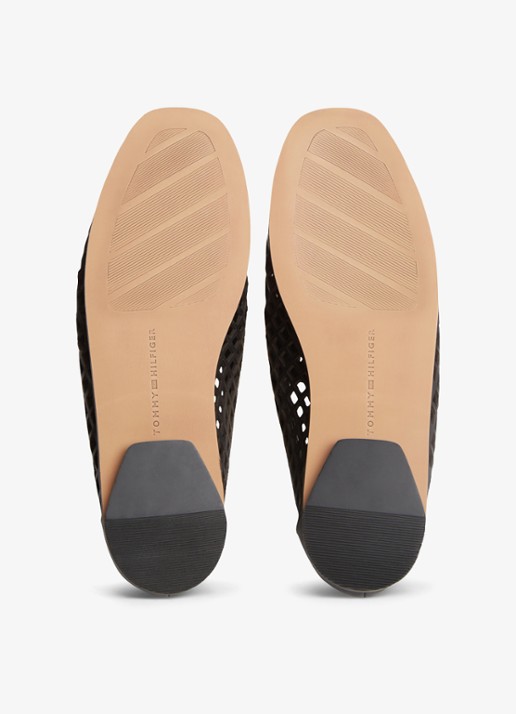 Tommy Hilfiger Loafer met opengewerkt dessin - detail 4 zwart