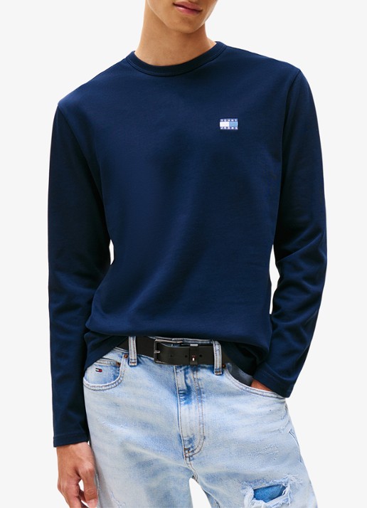 Tommy Hilfiger Longsleeve met logo - detail 4 donkerblauw