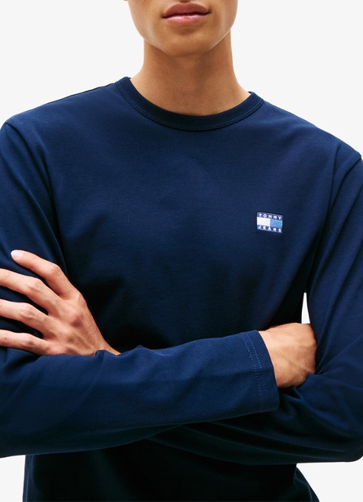 Tommy Hilfiger Longsleeve met logo - detail 5 donkerblauw