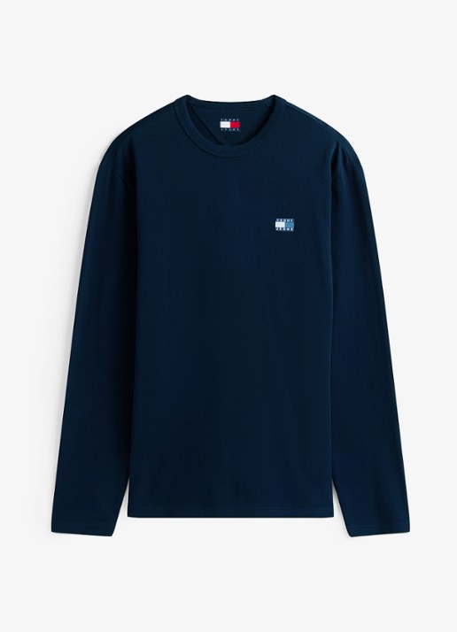 Tommy Hilfiger Longsleeve met logo - voorkant 2 donkerblauw