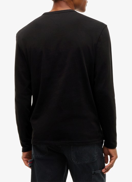 Tommy Hilfiger Longsleeve met logo - achterkant 4 zwart