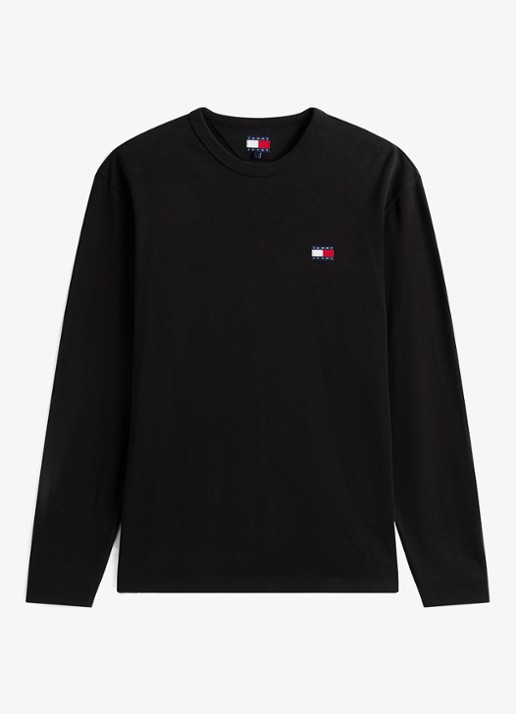 Tommy Hilfiger Longsleeve met logo - voorkant 5 zwart