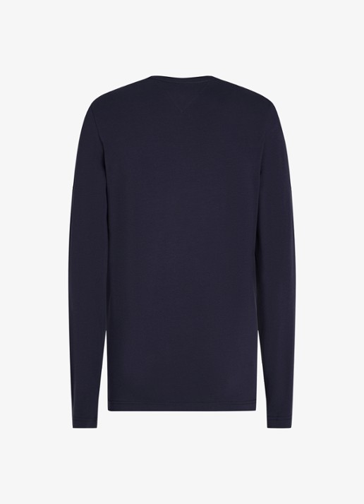 Tommy Hilfiger Longsleeve met logo - detail 4 donkerblauw