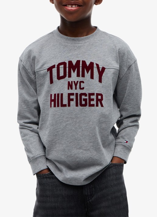 Tommy Hilfiger Longsleeve met logo  - detail 4 grijs