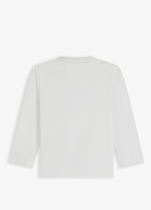 Tommy Hilfiger Longsleeve met logo - achterkant 3 wit