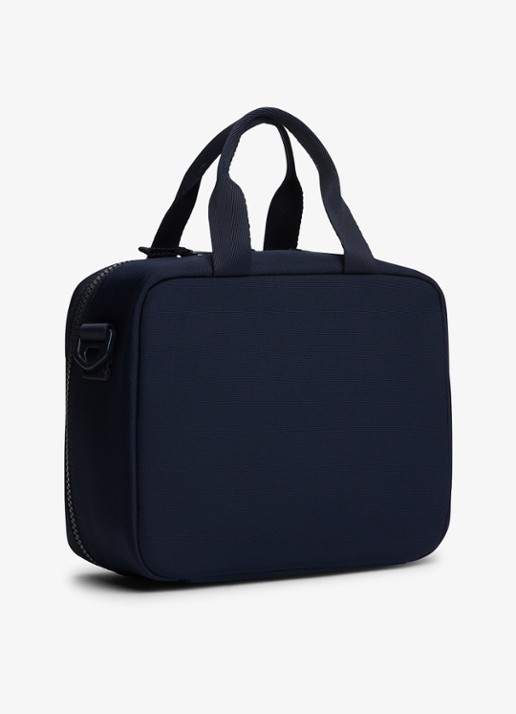 Tommy Hilfiger Lunchbox met logo - achterkant 4 donkerblauw