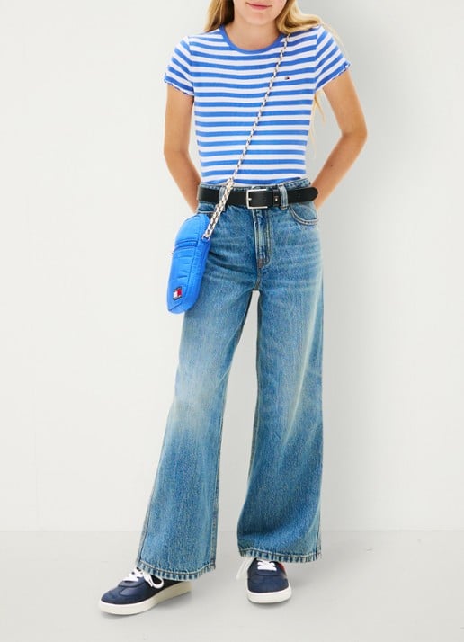 Tommy Hilfiger Mabel high waist wide leg jeans   - voorkant 2 indigo