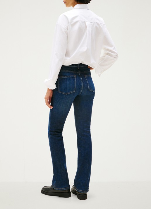 Tommy Hilfiger Mid waist bootcut jeans met donkere wassing - achterkant 9 indigo