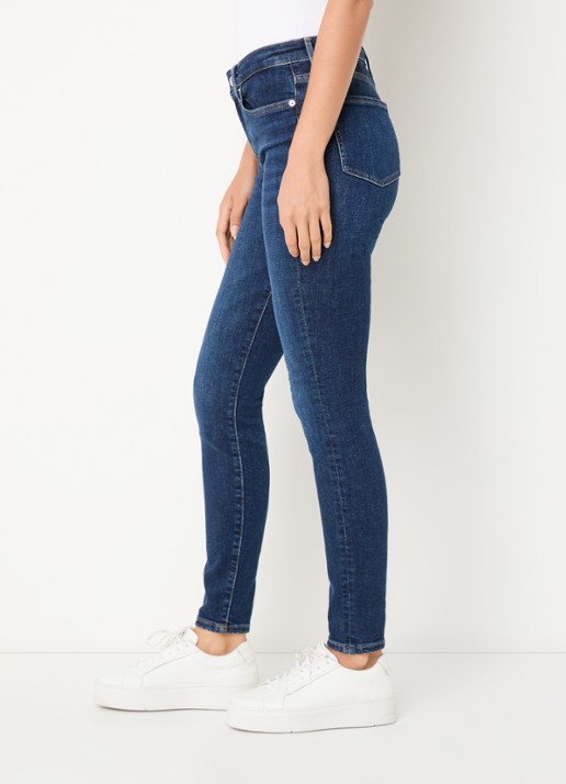 Tommy Hilfiger Mid waist skinny jeans met donkere wassing - detail 5 indigo