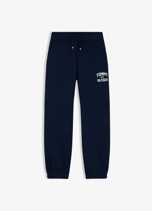 Tommy Hilfiger Mid waist straight fit joggingsbroek met logo