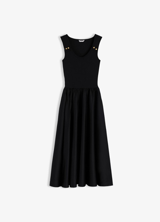 Tommy Hilfiger Midi jurk met plooien