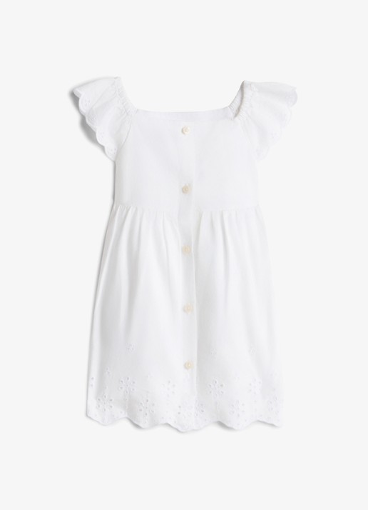 Tommy Hilfiger Mini jurk met borduring - achterkant 2 wit