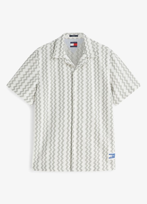 Tommy Hilfiger Mini jurk met logoborduring - voorkant rood
