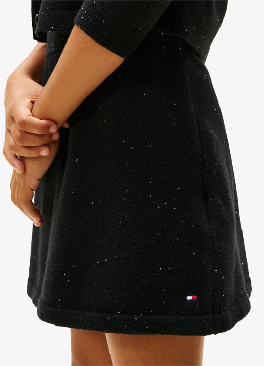 Tommy Hilfiger Minirok met pailletten - detail 2 zwart
