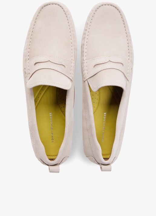 Tommy Hilfiger Mocassin van suède - detail 2 lichtroze