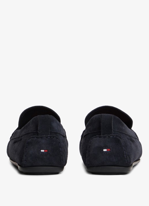 Tommy Hilfiger Mocassin van suède - achterkant donkerblauw