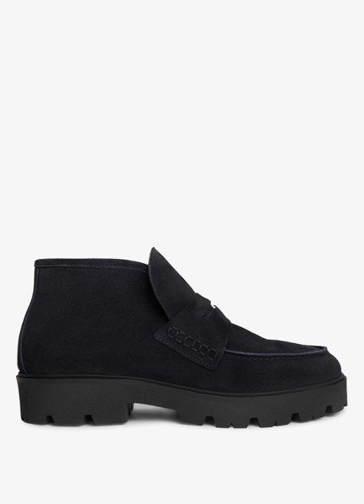 Tommy Hilfiger Monogram enkellaars van suède