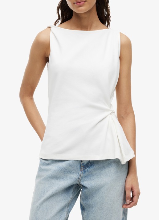 Tommy Hilfiger Mouwloze top met geknoopt detail
