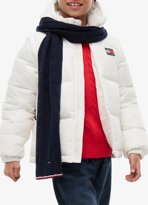 Tommy Hilfiger Muts en sjaal in giftbox - detail donkerblauw