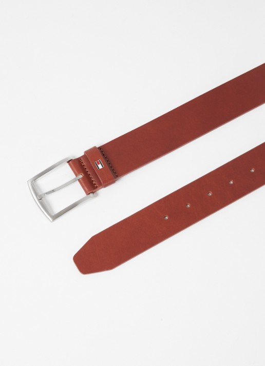 Tommy Hilfiger New Denton riem van leer - detail 2 cognac