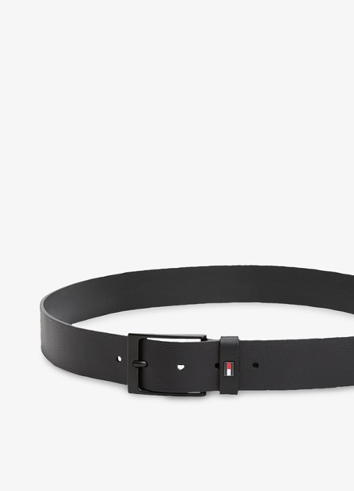 Tommy Hilfiger Oliver riem van leer - detail 3 zwart