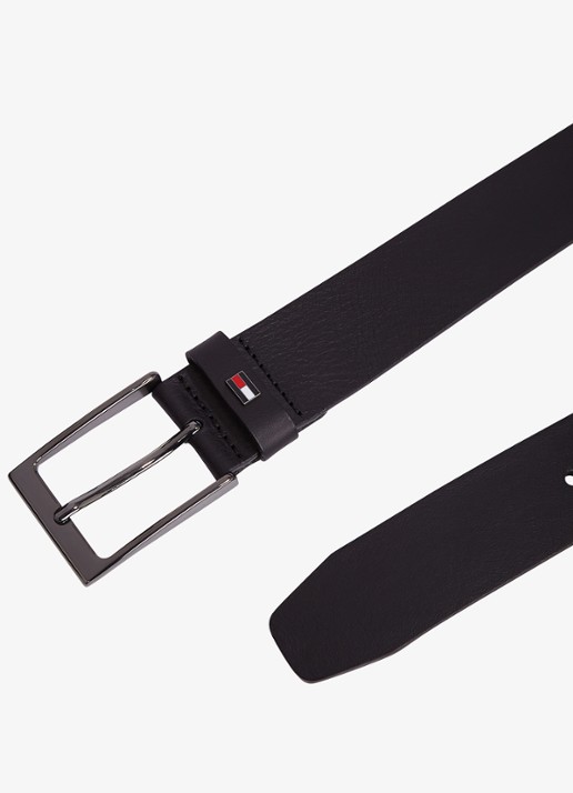 Tommy Hilfiger Oliver riem van leer - detail 5 zwart