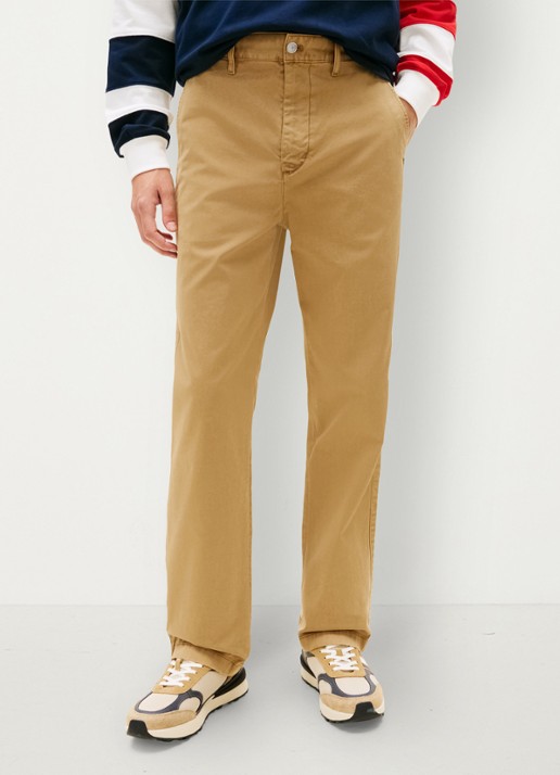Tommy Hilfiger Otis straight fit chino met steekzakken