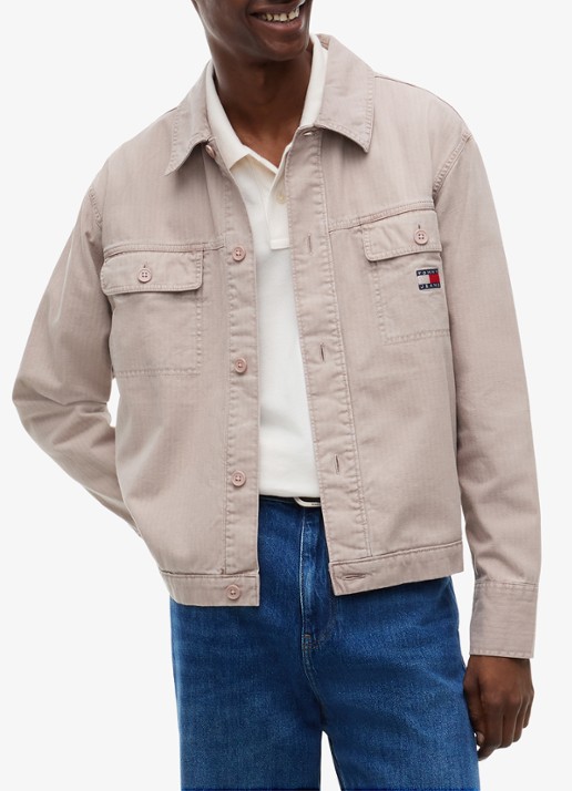 Tommy Hilfiger Overshirt van denim - detail lever