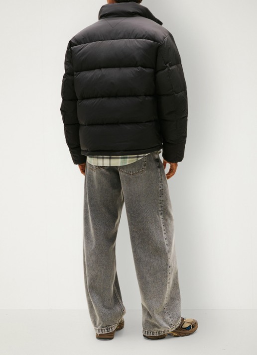 Tommy Hilfiger Oversized puffer jack met waterafstotende coating - achterkant 3 zwart