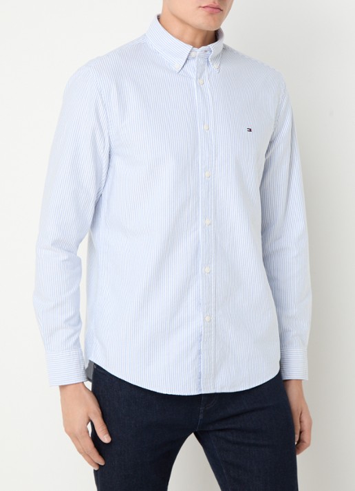 Tommy Hilfiger Oxford regular fit overhemd met streepprint