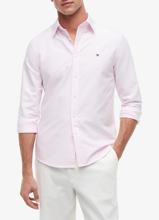 Tommy Hilfiger Oxford regular fit overhemd met streepprint