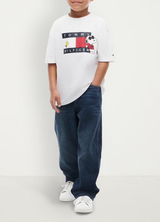 Tommy Hilfiger Peanuts® T-shirt met logo  - detail 4 wit
