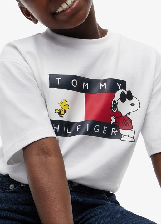 Tommy Hilfiger Peanuts® T-shirt met logo  - detail 5 wit