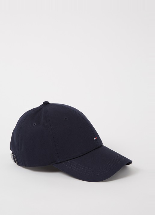 Tommy Hilfiger Pet met logo - voorkant donkerblauw