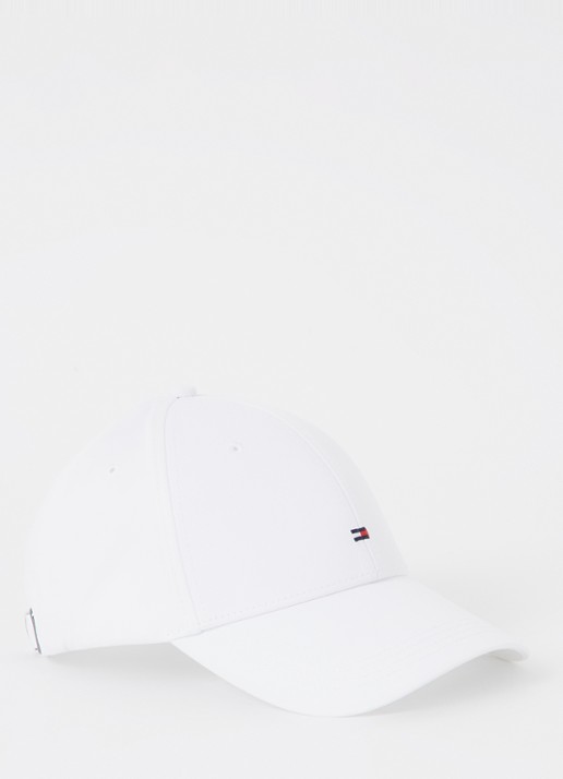 Tommy Hilfiger Pet met logo - voorkant wit