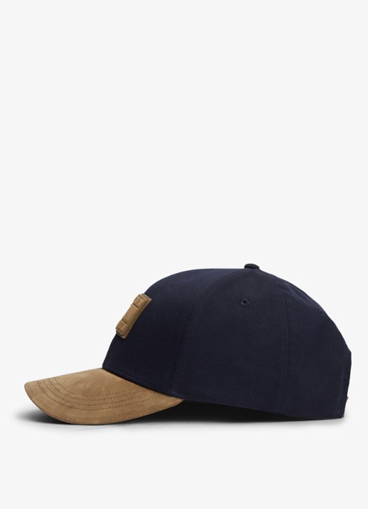 Tommy Hilfiger Pet met logo - detail blauwgrijs