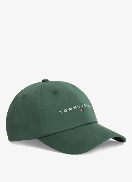 Tommy Hilfiger Pet met logoborduring - voorkant 4 groen