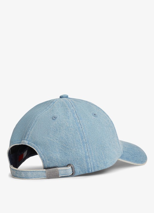 Tommy Hilfiger Pet met logoborduring - detail 2 denim