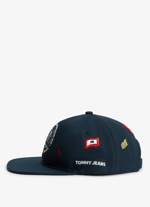 Tommy Hilfiger Pet met logoborduring - detail 2 donkerblauw