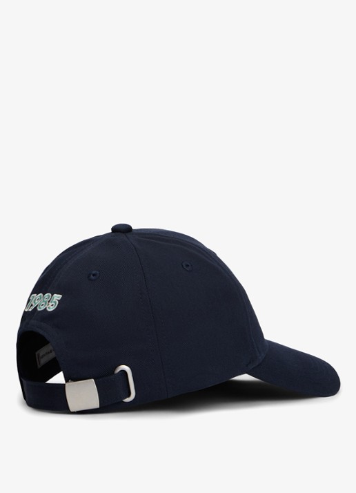 Tommy Hilfiger Pet met logoborduring - achterkant donkerblauw