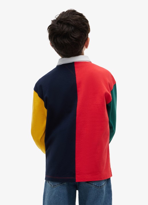 Tommy Hilfiger Polo met logo  - achterkant 3 multicolor