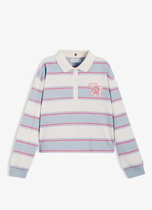 Tommy Hilfiger Polo met streepdessin en logo